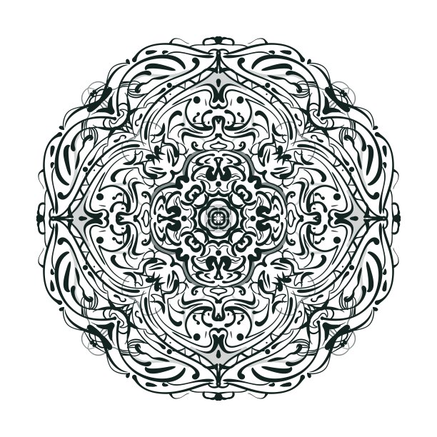 神秘而美丽的曼荼罗图案图片下载