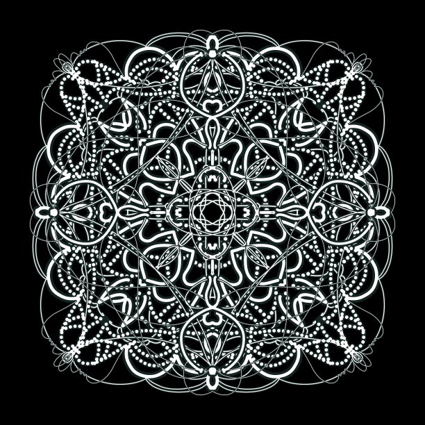 神秘而美丽的曼荼罗图案图片下载