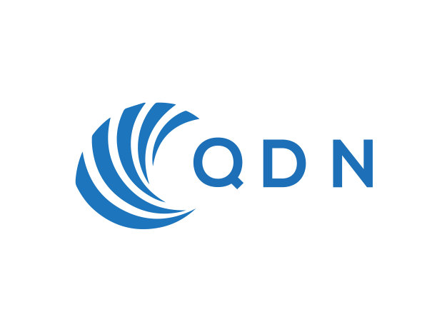 QDN字母标志设计在白色背景QDN图片下载