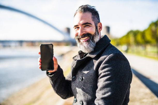 商人的户外肖像图片下载