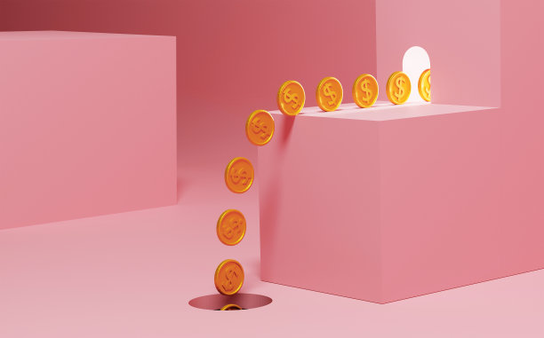 硬币被发了出来，然后飞走了。金融泡沫的概念。通货膨胀图片下载