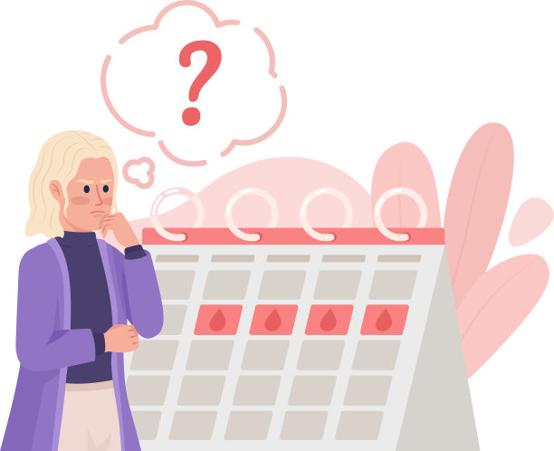 女性担心月经周期二次隔离图片下载