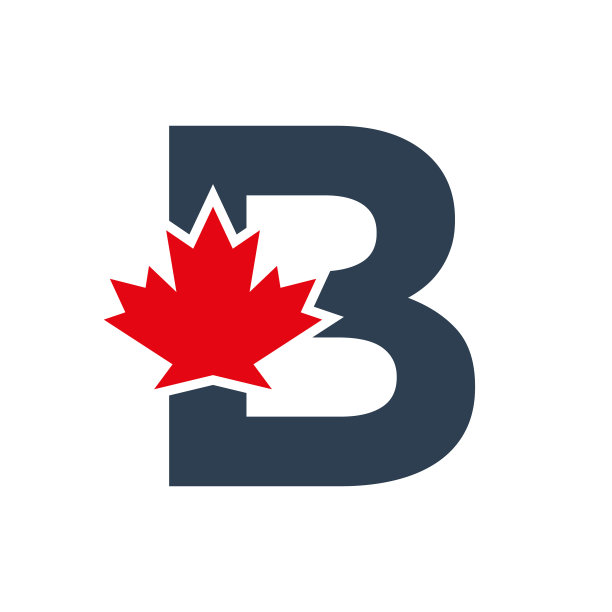 字母b枫叶标志模板符号图片下载