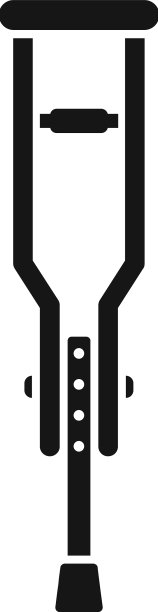 物理拐杖图标简单的医院图片下载