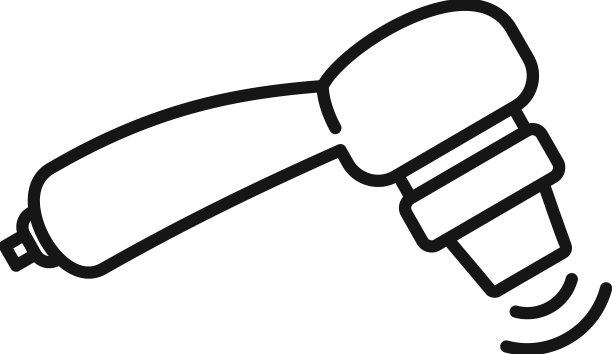 超声治疗图标轮廓理疗图片下载