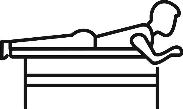 治疗师按摩图标轮廓医院图片下载