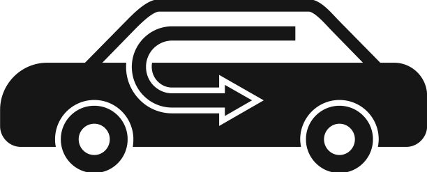 汽车空气线路图标简单的汽车图片下载