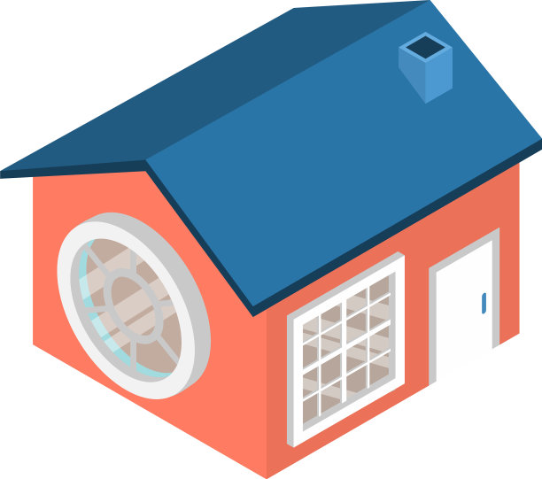 小房子图标等距新一层图片下载