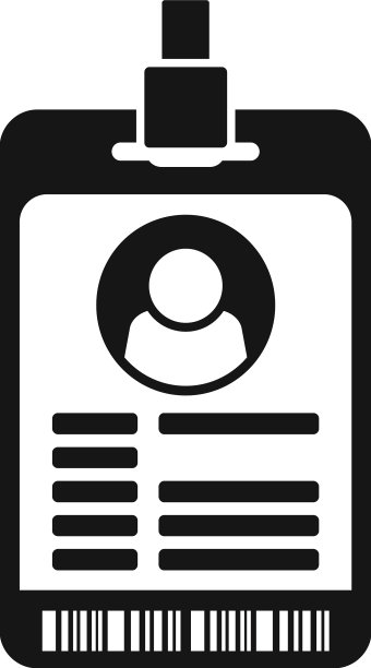 身份证照片图标简单办公通图片下载