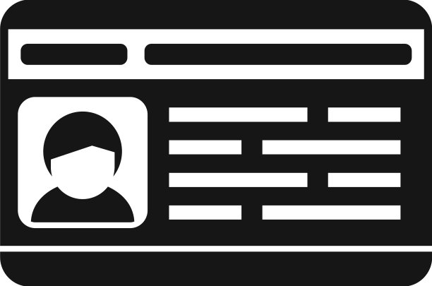 吊带id卡图标平面存取徽章图片下载