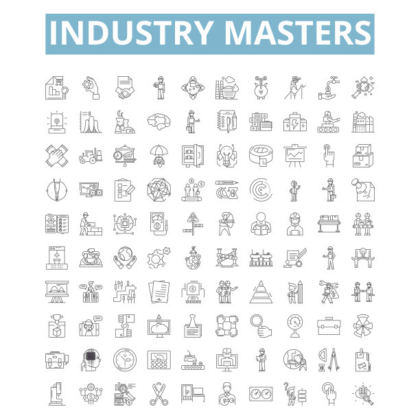 行业大师图标线符号网络标志图片下载