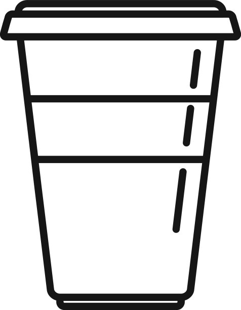 摩卡拿铁图标轮廓玻璃咖啡馆图片下载