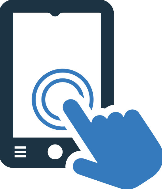 移动触摸手势屏幕图标字形风格eps图片下载