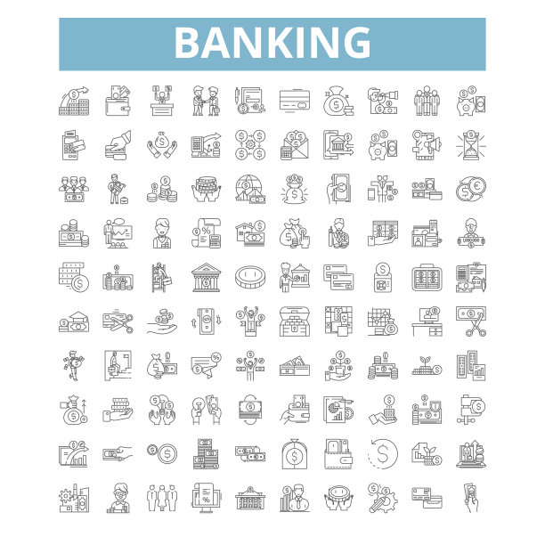 银行图标，行符号，网络标志图片下载
