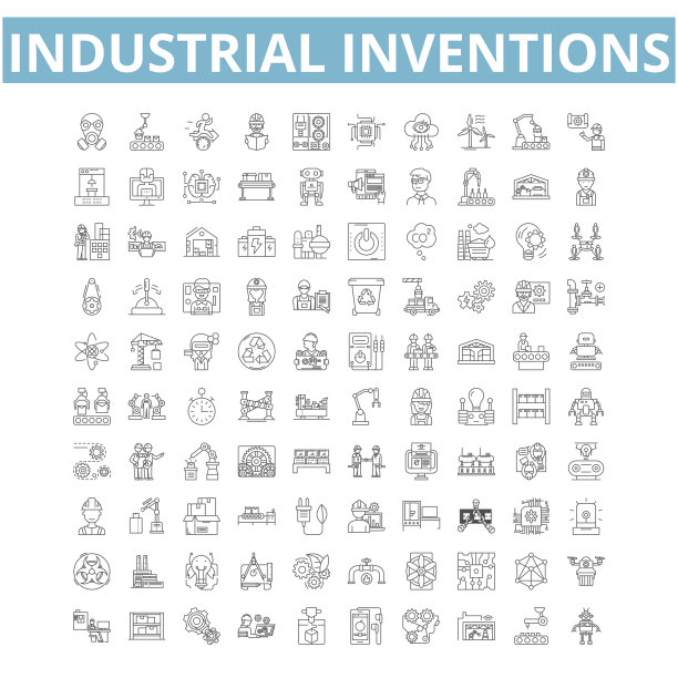 工业发明图标线符号网图片下载