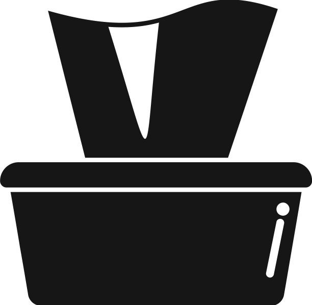 纸盒图标简单湿纸巾图片下载