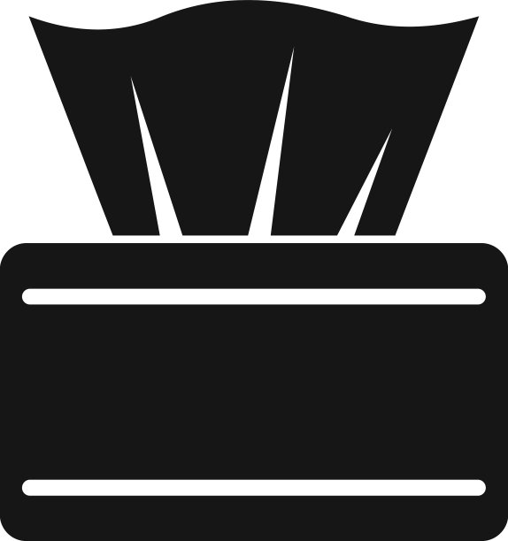 包装纸巾图标简单湿毛巾图片下载