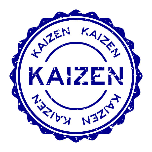 垃圾蓝色改善字圆橡胶印章邮票在白色背景图片下载