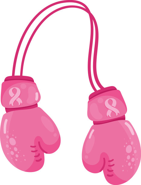 乳腺癌拳击手套图片下载