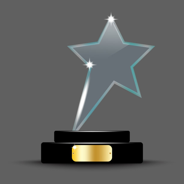 冠军奖杯奖杯玻璃图片下载