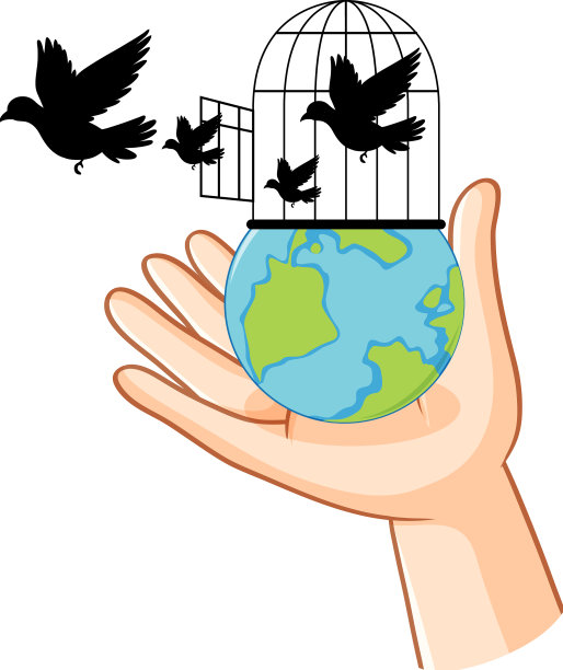 鸽子鸟标志概念图片下载