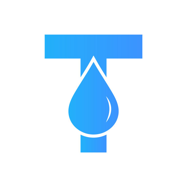 字母水标志元素模板水滴。图片下载