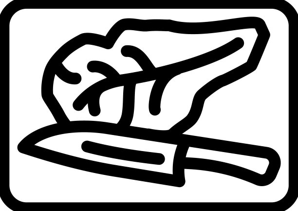 刀板生菜线图标图片下载