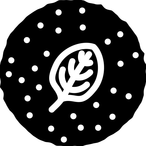 玉米圆饼菠菜字形图标图片下载