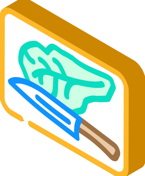 刀板生菜等距图标图片下载