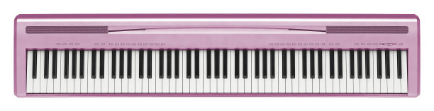 粉色合成器隔离在白色上图片下载