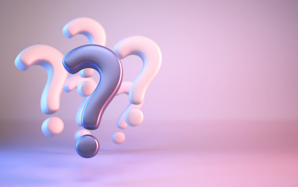 鲜明的深灰色问号从白色问号中脱颖而出图片下载