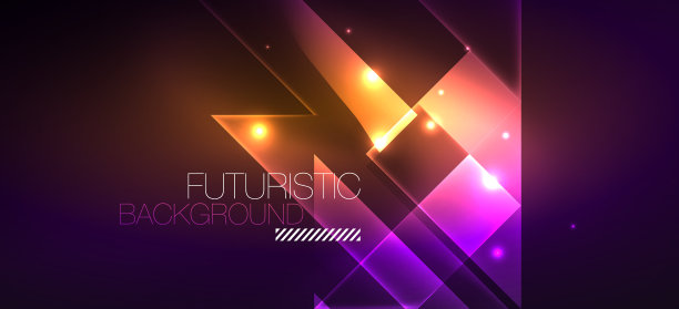 背景壁纸霓虹发光的线条和图片下载