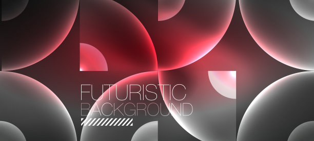 抽象的背景与霓虹灯发光图片下载