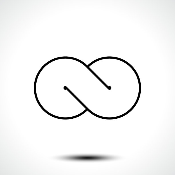 无限符号线代表永恒无限图片下载