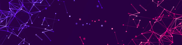 多边形背景与点和线。网络连接结构。科学和技术。3 d图片下载