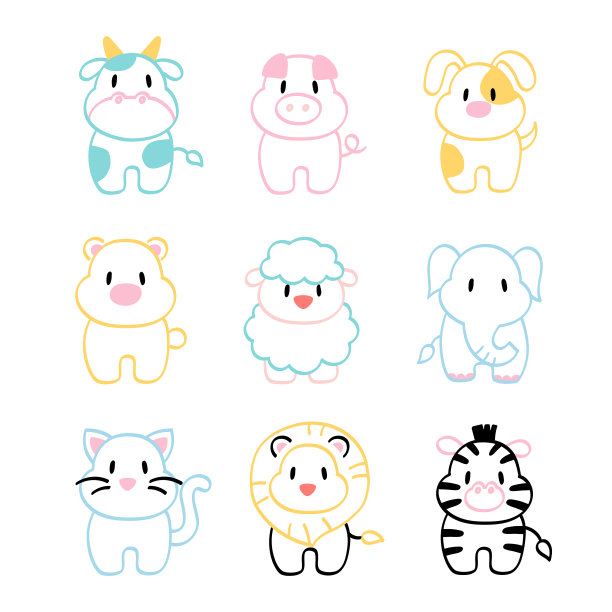 动物卡通-手绘图片下载