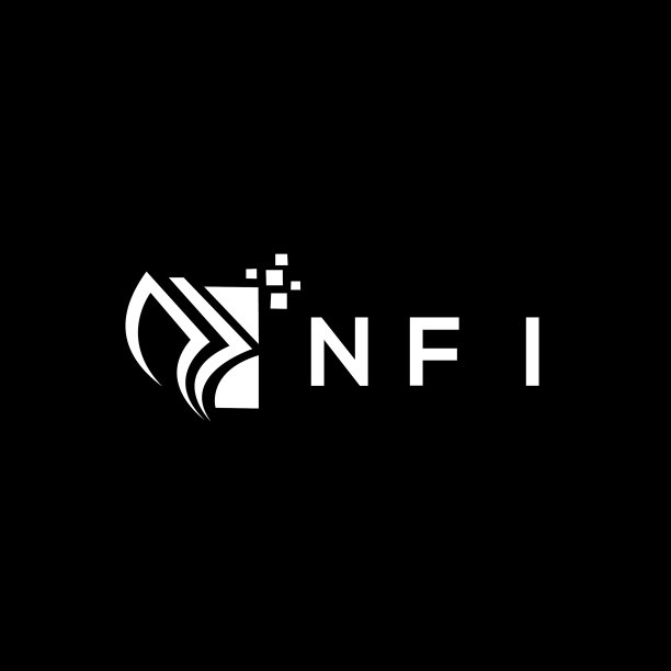 Nfi信用维修会计标志设计上的黑色图片下载