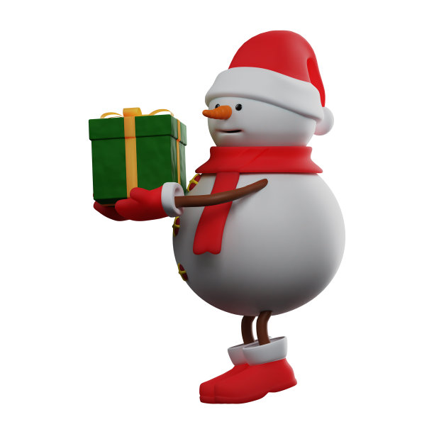 3d雪人卡通有一个特别的礼物给名人图片下载