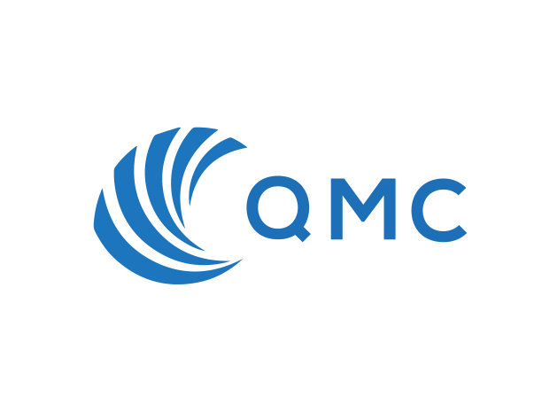 QMC字母标志设计在白色背景QMC图片下载