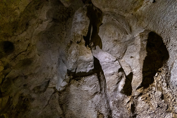 国家保护区内穴居人居住的洞穴 - 以色列北部海法附近的梅阿罗特自然保护区图片下载