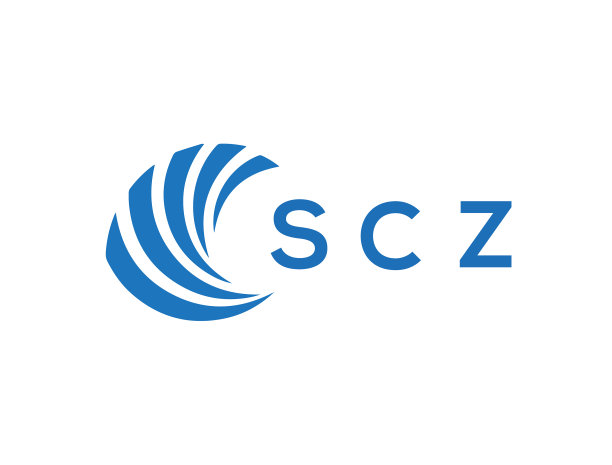 SCZ字母标志设计在白色背景SCZ图片下载