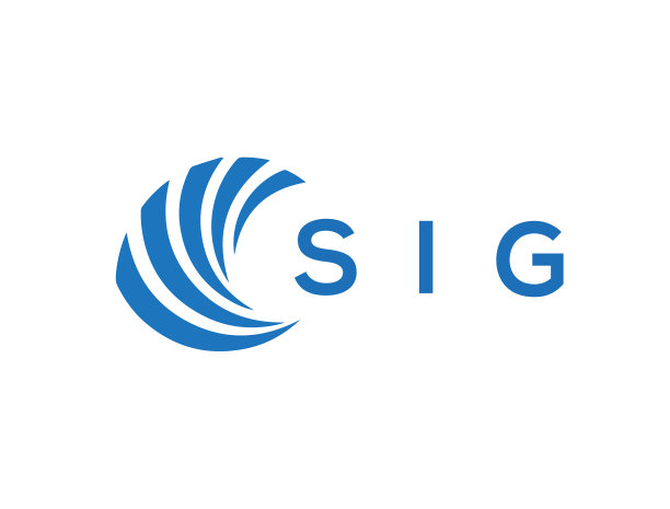 Sig字母标志设计在白色背景Sig图片下载