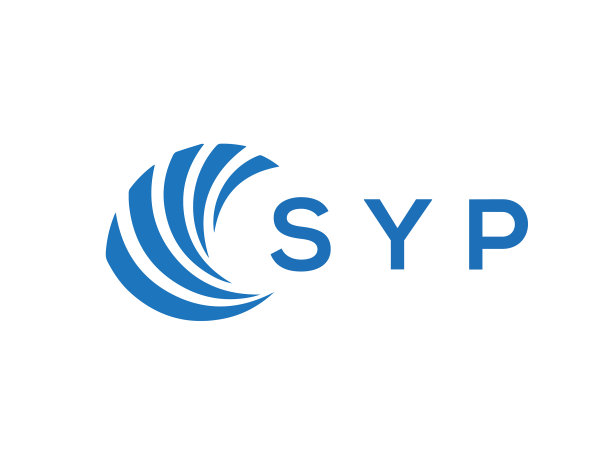 Syp字母标志设计在白色背景Syp图片下载