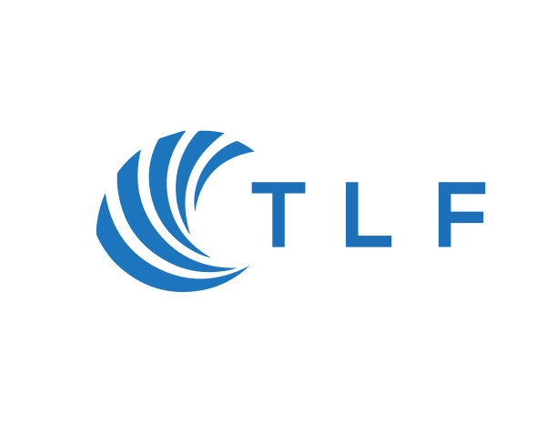 TLF字母标志设计在白色背景TLF图片下载