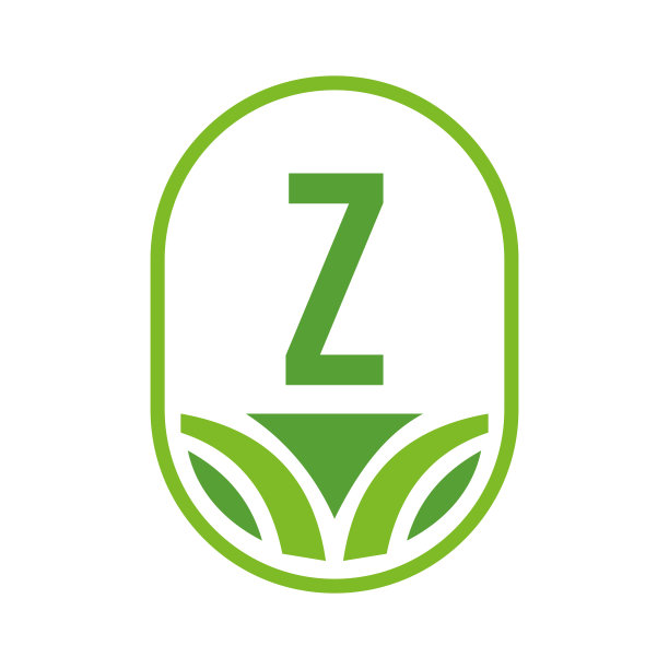 农业标志上的字母Z概念。农业农场标志符号矢量模板图片下载