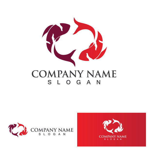 锦鲤图标设计标志模板创意符号图片下载