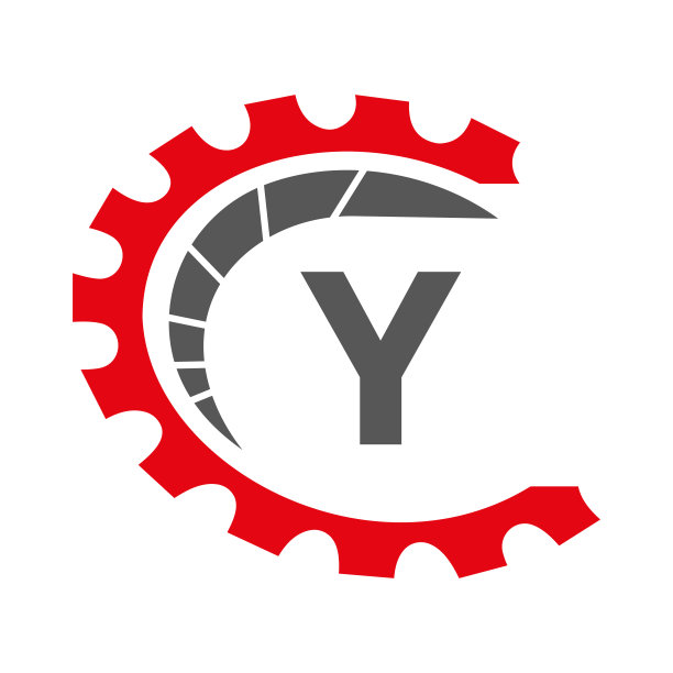 汽车标志上的字母Y概念。汽车修理标志类型和机械符号向量模板图片下载