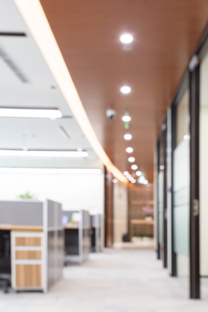 抽象模糊的办公室内部背景图片下载