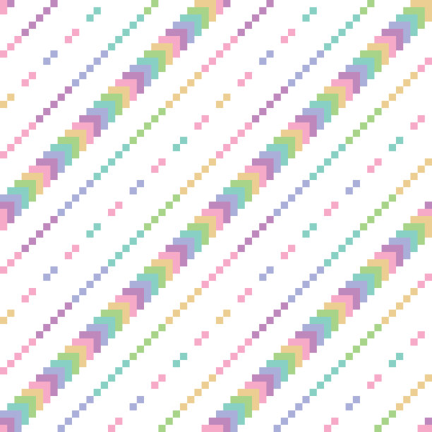 抽象像素彩色矢量插图无缝图案的背景织物图案设计墙纸。图片下载