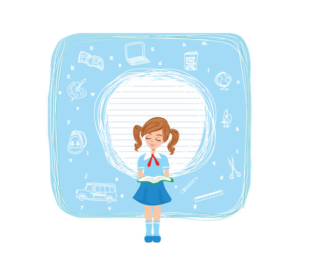 美丽的女生用书框读书图片下载
